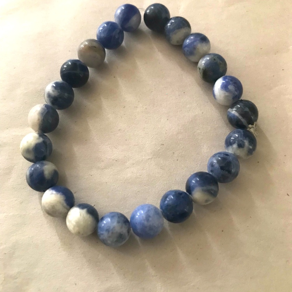 SODALITE STRETCHY GENUINE STONE BRACELET